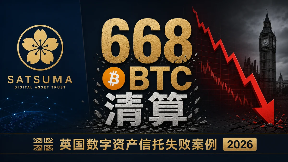 英国比特币资产公司Satsuma清算668BTC：数字资产信托失败案例解读2026